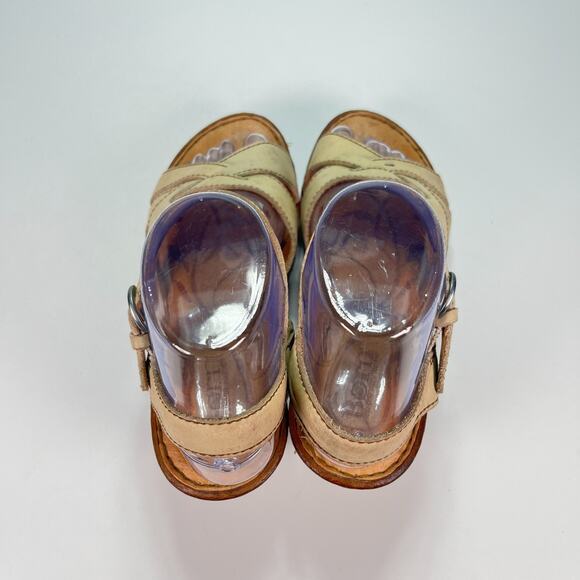 Born Belinda Brown Leather Adjustable Ankle Strap Sandals B20411 Women’s Size 7 - Picture 6 of 11